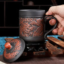 GobekUsa Dragon Phoenix Thermo Coffee Travel Mug Gift
