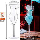 GobekUsa Globe Shape Wine Glasses Set for Home Bar Parties and Events