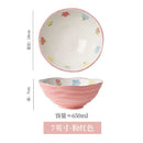 GobekUsa 7" Hand-Painted Ceramic Ramen Bowl - Large Noodle Bowl for Home & Restaurant