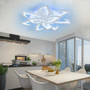 GobekUsa Lotus LED Chandelier for Living Dining Bedroom Kitchen Art Deco Ceiling Light