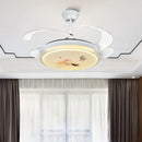 GobekUsa Dimmable Smart Home Bedroom Ceiling Fan Light with Remote Control