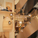 GobekUsa Gold Flared Trumpet Chandelier for Kitchen, Hall, Study, Drawing Room