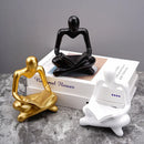 GobekUsa Abstract Thinker Resin Figurine for Home Office Decor
