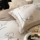 GobekUsa Egyptian Cotton Bedding Set: Queen King Ru Size Print Duvet Cover Sheet Pillowcase
