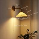 GobekUsa Ceramic Copper LED Wall Lamp for Bedroom Bedside Mirror Light