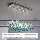 GobekUsa Glass Stone Chandeliers: Modern Luxury LED Pendant Lights for Dining Room Art Decor