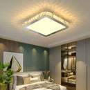 GobekUsa Crystal Round Ceiling Lamp Elegant LED Lighting for Bedroom & Living Room