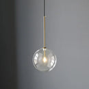 GobekUsa Clear Glass Ball Pendant Chandelier for Dining Room Bedroom Decor Lighting