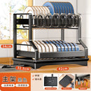 GobekUsa Kitchen Dish Drainer & Storage Rack - Countertop Organizer for Dinnerware