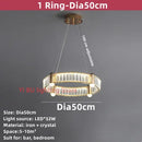 GobekUsa Crystal Ceiling Chandelier LED Indoor Lighting for Living Room Bedroom Study