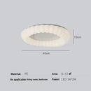 GobekUsa Cloud LED Chandelier Modern Nordic Ceiling Lamp Ring Lighting