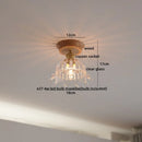GobekUsa Glass Wood LED Ceiling Lamp for Home Lighting and Decoration