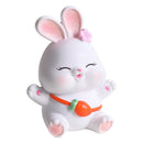 GobekUsa Cute Bunny Figurine Sculpture for Home Decor - Modern, Chubby Rabbit Art Ornament