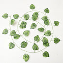 GobekUsa Green Silk Hanging Christmas Garland for Home and Garden Decor
