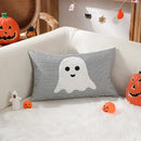 GobekUsa Halloween Ghost Embroidery Pillow for Cozy Living Room Sofa Rest
