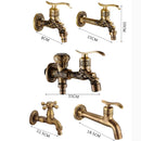 GobekUsa Antique Brass Dragon Carved Outdoor Washing Machine Faucet Cold Tap