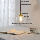 GobekUsa Glass LED Pendant Lamp, Modern Nordic Style, Adjustable 2m Wire, Copper Socket