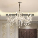 GobekUsa Crystal Candelabra Pendant Chandelier, Elegant Lighting Fixture for Bedroom, Dining & Living Room