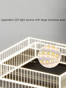 GobekUsa LED Black Chandelier Acrylic Ceiling Lamp: Modern Luxur Lighting for Home & Office