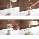 GobekUsa Glass Espresso Coffee Maker Milk Hand Foam Mixer Blender