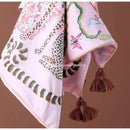 GobekUsa Luxe Cheetah Halo Pillowcase: Decorative Tassel Cushion Cover GG Style