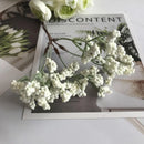 GobekUsa Ivory Flower Cherry Stamen Berries Bundle for DIY Christmas Wedding Decor