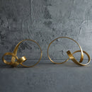 GobekUsa Gold Rope Knot Metal Figurine Home Decor Accessory
