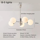 GobekUsa Glass Ball LED Ceiling Chandelier for Modern Living Room and Bedroom