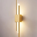 GobekUsa Art Deco Gold LED Wall Sconce with Marble Accent - Modern Bedroom & Living Room Lighting
