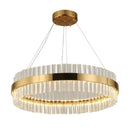 GobekUsa Gold Crystal Chandelier: Modern LED Luxury Lighting for Dining Living Bedroom