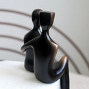 GobekUsa Elegant Resin Couple Sculptures: Modern Art Statues for Desk Decor & Anniversary Gift
