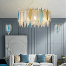 GobekUsa Glass Chandelier Light for Living Room, Bedroom, Dining: Luxury Art Designer Lighting