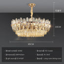 GobekUsa Crystal Chandelier Light: Modern LED Living Room Dining Bedroom Luxury