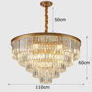 GobekUsa Crystal Chandelier Stair Pendant Light Interior Lighting for Modern Home Decor