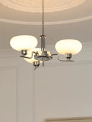GobekUsa Glass Ball Pendant Chandelier LED Lamp for Modern French Bedroom