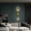 GobekUsa Gold Plated Luxury LED Wall Lamp for Bedroom & Living Room