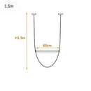 GobekUsa Leather Belt Chandelier: Modern Glass Tube Designer Lighting for Home, Restaurant & Villa