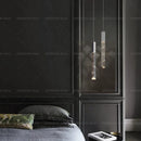 GobekUsa Crystal Loft Chandelier for Duplex Living Room & Stairwell, Long Hanging Lighting