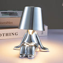 GobekUsa Little Golden Man Table Lamp - Art Decor Night Light for Living Room and Children's Room