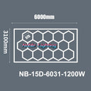 GobekUsa 6500K LED Hexagrid System for Workshop, Gym, Studio - 2 Year Warranty