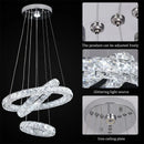GobekUsa Crystal LED Chandelier Pendant Light for Modern Luxury Living Dining Room Décor