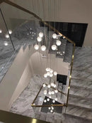 GobekUsa Crystal Ball LED Chandelier for Modern Living Room & Bedroom décor