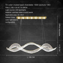 GobekUsa Crystal Chandelier: Modern Light Luxury Dining Lamp for Designer Villa and Bar