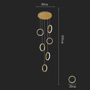 GobekUsa LED Pendant Lights: Modern Simplicity for Living Room, Dining Area, Staircase Chandelier