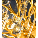 GobekUsa Gold Chandelier Glass Pendant Lamp for Home Decor - Modern Luxury Lighting