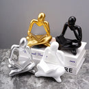 GobekUsa Abstract Thinker Resin Figurine for Home Office Decor