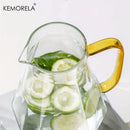 GobekUsa Diamond Texture Glass Teapot Set - Elegant Hot and Cold Water Kettle for Home