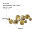 GobekUsa Large Metal Gold Wall Sconce Lamps LED Modern Luxury Home Decor Light