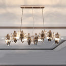 GobekUsa Kristal 2024 Chandelier LED Light for Dining and Living Room Decor