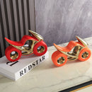 GobekUsa Ceramic Motorcycle Light Decoration for Living Room, Porch, Dining Side